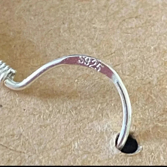 Handmade Boho Blue Turquoise Bead Dangle Earrings Glass Stacked 925 Silver Hooks - Picture 4 of 7